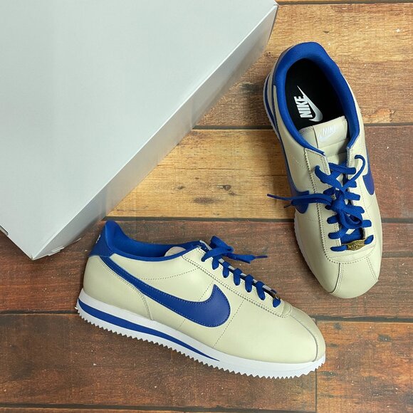 Nike Unisex Cortez Custom Colors Sail/Blue Casual Shoes - Picture 1 of 6